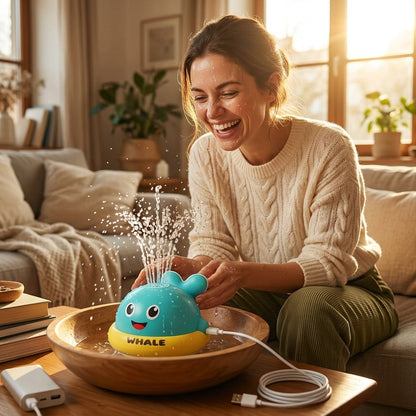 Light-Up Whale Bath Toy for Kids