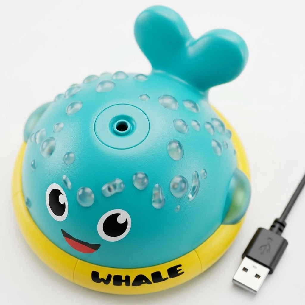 Light-Up Whale Bath Toy for Kids