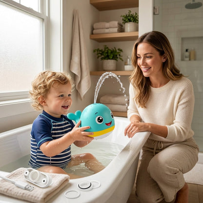 Light-Up Whale Bath Toy for Kids